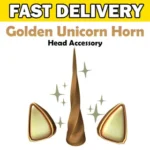 Golden Unicorn Horn Toy Code Avatar Adopt Me - Delivered Instantly