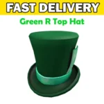 Green R Top Hat Toy Code Avatar - Delivered Instantly